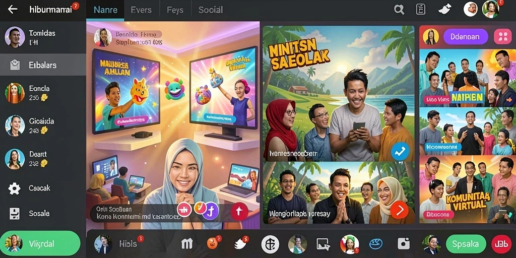 Screenshot ini menunjukkan fitur multiplayer yang seru dengan teman.