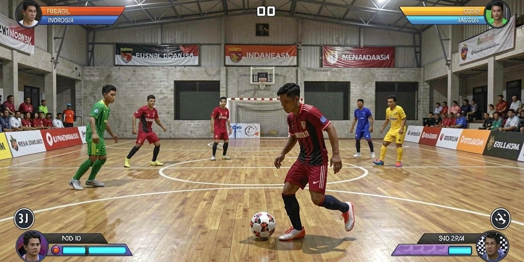 Momen pertarungan seru melawan bos di game.