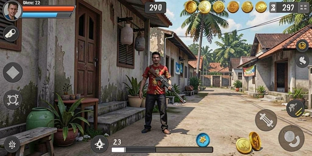 Menu karakter yang bervariasi membuat pengalaman bermain semakin menarik.