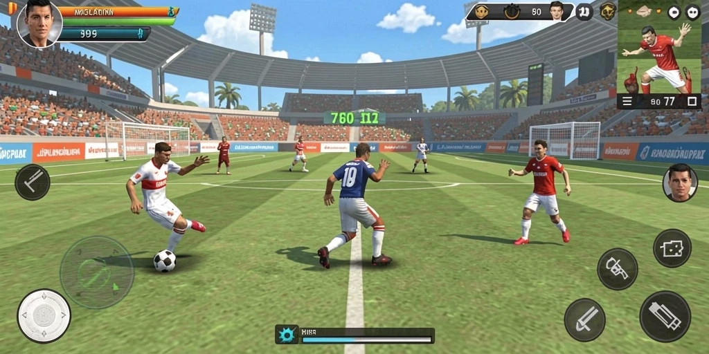 Screenshot yang menunjukkan leaderboard dan peringkat permainan.