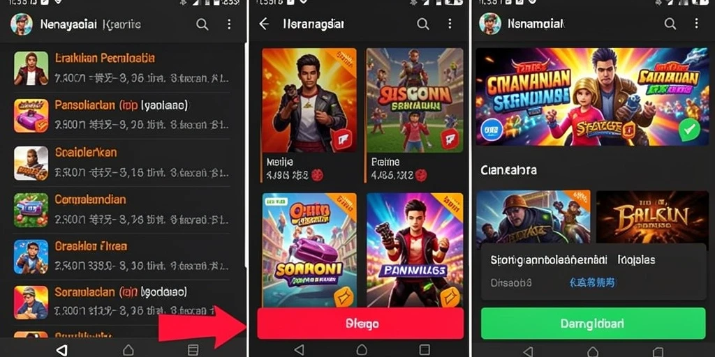 Berbagai senjata yang dapat digunakan pemain.